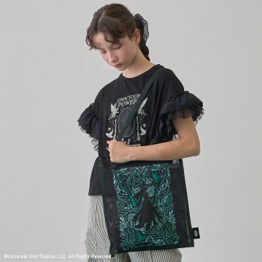 【WICKED】刺しゅうメッシュトートバッグ