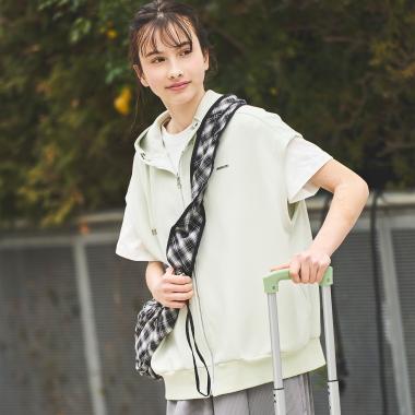 【130cmあり】ノースリーブパーカ＆Tシャツセット