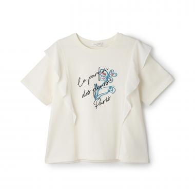 【UVカット・遮熱・接触冷感】ラッフルグラフィックTシャツ