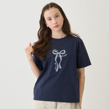 【130cmあり】【GOOD PRICE】【吸水速乾】リボンTシャツ