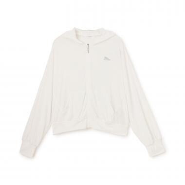 【130cmあり】【UVカット・接触冷感】カットソージップパーカ