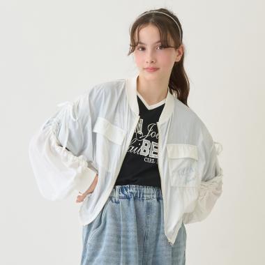 【130cmあり】【UVカット】シアージップブルゾン