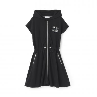 【130cmあり】ジップパーカワンピース