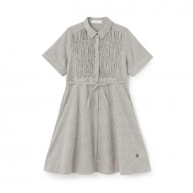 シャーリングワンピース