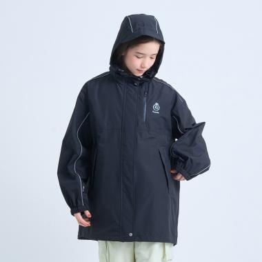 【透湿撥水】【晴雨兼用】サコッシュつき撥水コート