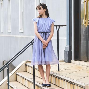 ラメシフォンワンピース