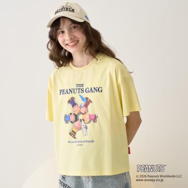 【PEANUTS】【接触冷感】グラフィックレギュラーTシャツ