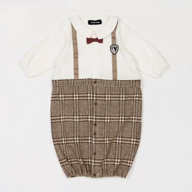 サスペンダー風長袖2wayオール