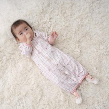 ウサギ/恐竜柄長袖2wayオール