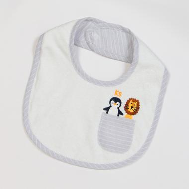 アニマル刺しゅうポケットスタイ