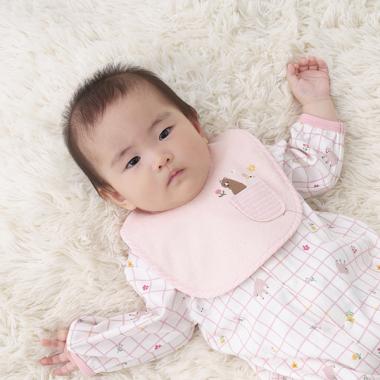 アニマル刺しゅうポケットスタイ