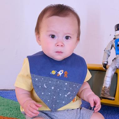 ロケット刺しゅうスタイ