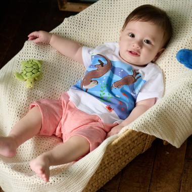 カワウソ半袖カバーオール