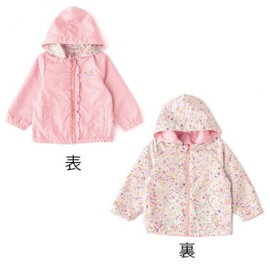 UVケア 花柄マウンテンパーカー