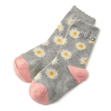 マーガレット柄クルーソックス