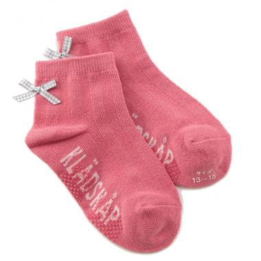 ギンガムチェックリボンつきソックス