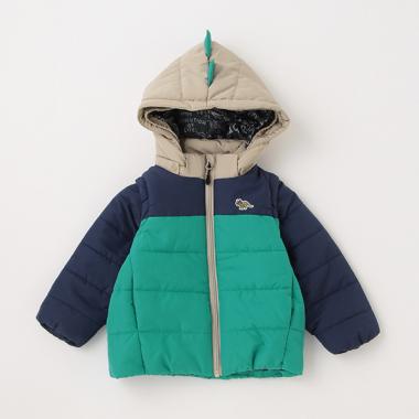 恐竜配色3way中わたブルゾン