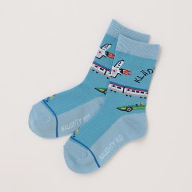 乗り物クルーソックス