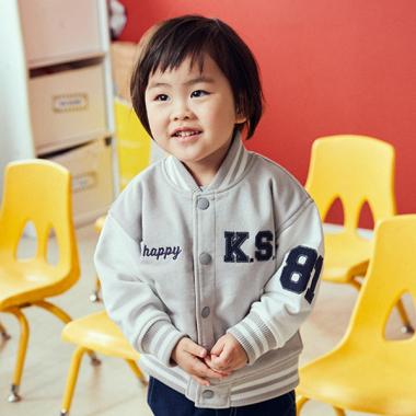 ロゴ×恐竜リバーシブルスタジャン