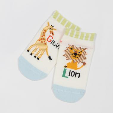 キリンとライオンスニーカーインソックス