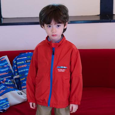 電車刺しゅうウィンドブレーカー