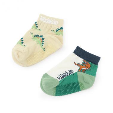 恐竜柄ショートソックス2足セット