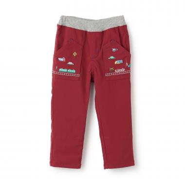 乗り物ロング丈ストレートパンツ