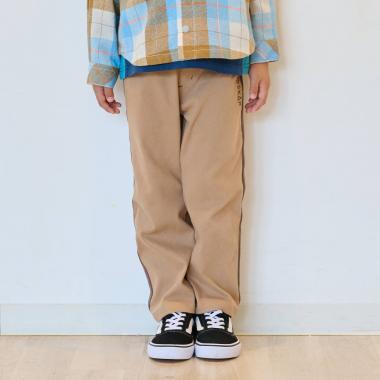 ロゴ＋サイドラインロング丈ペインターパンツ