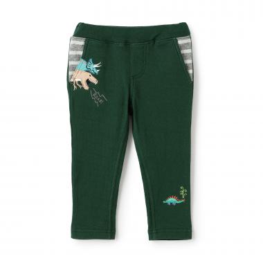 恐竜接結ロング丈ストレートパンツ