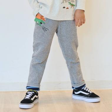 恐竜接結ロング丈ストレートパンツ