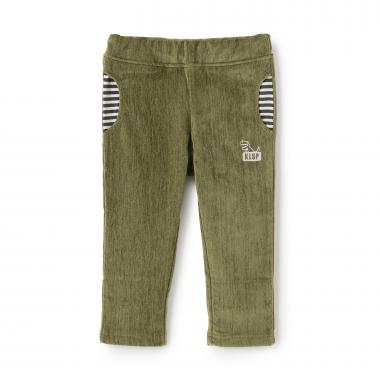 恐竜刺しゅうロング丈テーパードパンツ