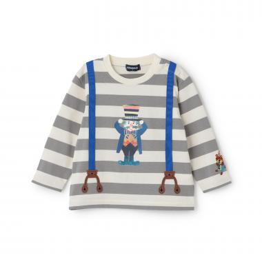 【コロボックル】ボーダー長袖Tシャツ