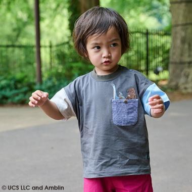 【JURASSIC】恐竜クレイジーカラー半袖Tシャツ