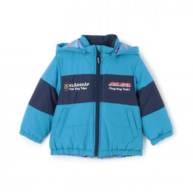 電車リバーシブル中わたブルゾン