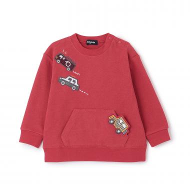 働く車アップリケトレーナー