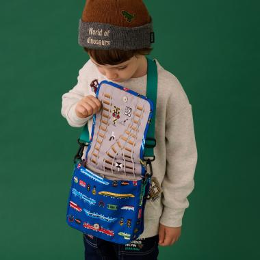 鉄道模型収納電車柄推し活ショルダーバッグ