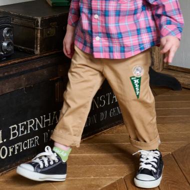 オオカミロング丈ストレートパンツ