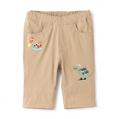 ピクニックザウルスとおにぎり6分丈パンツ