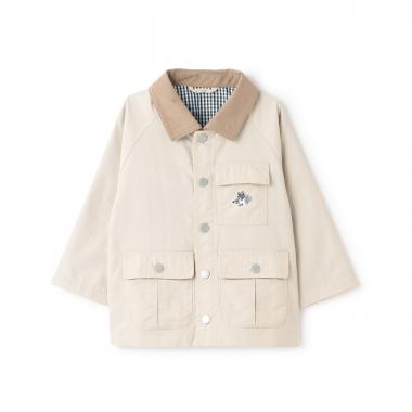 オオカミ刺しゅうハンティングジャケット