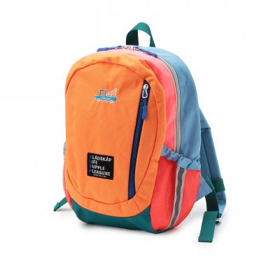 働く車ワンポイントマルチ配色リュック