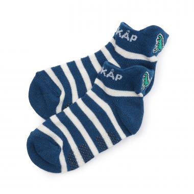 恐竜刺しゅうボーダースニーカーインソックス