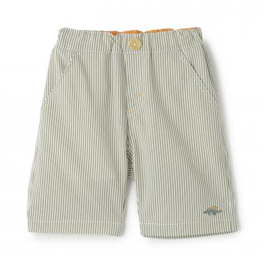 恐竜ワンポイント刺しゅう6分丈パンツ