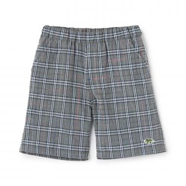 恐竜ワンポイントチェック5分丈パンツ