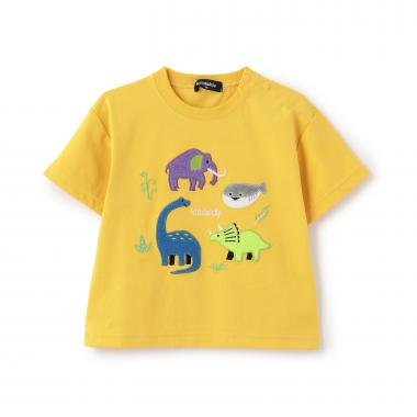 太古のいきものアップリケ半袖Tシャツ