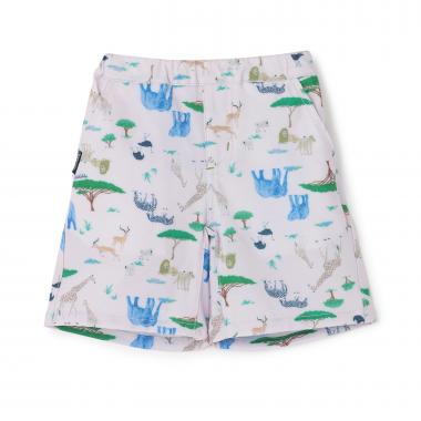 【人気商品再入荷】【直営店で取り扱い無し】サファリ柄5分丈パンツ