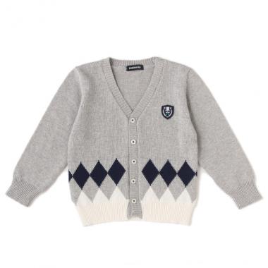 アーガイルニットカーディガン