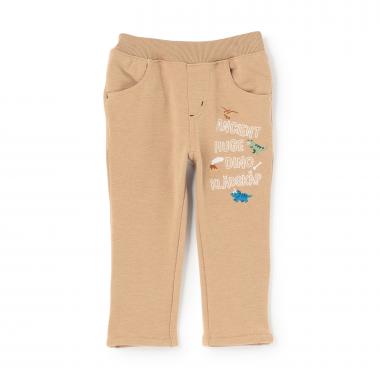 【人気商品再入荷】【直営店で取り扱い無し】恐竜刺しゅうロング丈ストレートパンツ