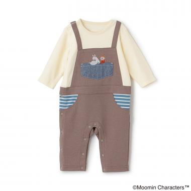 【MOOMIN】ムーミンサロペット風カバーオール
