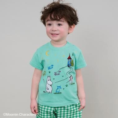 【MOOMIN】ムーミンと夜空半袖Tシャツ