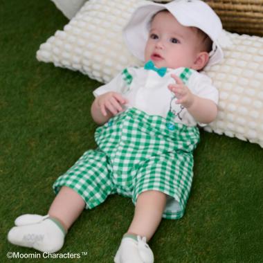 【MOOMIN】サスペンダー風カバーオール